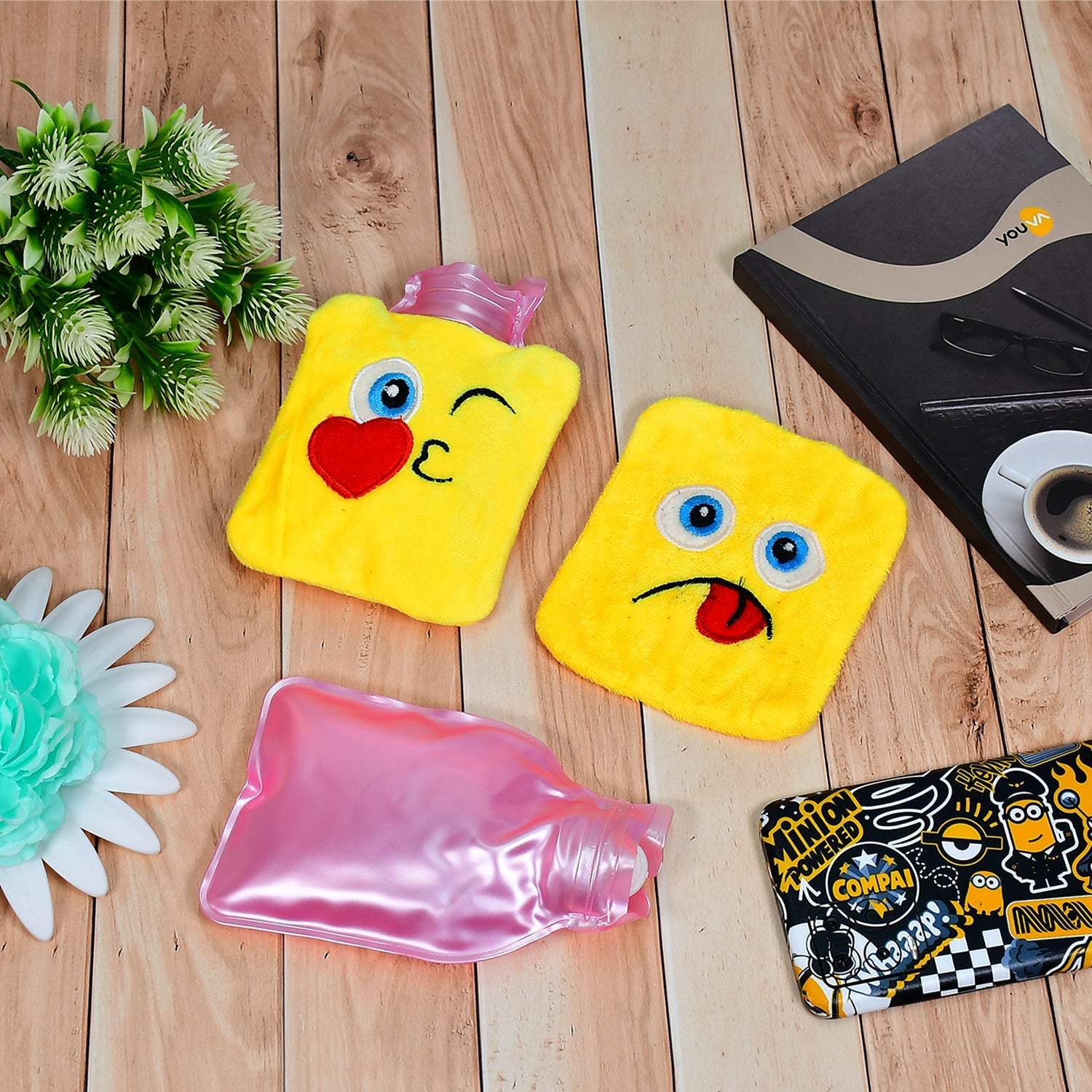 6535 1pc Mix Emoji designs small Hot Water Bag with Cover for Pain Relief, Neck, Shoulder Pain and Hand, Feet Warmer, Menstrual Cramps. 6535 1pc Mix Emoji designs small Hot Water Bag with Cover for Pain Relief, Neck, Shoulder Pain and Hand, Feet Warmer, Menstrual Cramps.